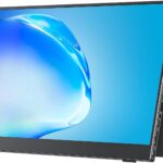 cocopar Portable Monitor 15.6 Inch 1080P FHD 60Hz 85% sRGB Travel Monitor with Speaker HDMI USB-C Second Screen for Laptop MacBook Surface PC Xbox PS4/5, VESA Mountable, with Cover Stand