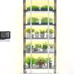 Bstrip Indoor Greenhouse with Grow Light, DIY Plant Shelf with Cover, 6 Tier Plant Stand, 5 Pack 150W Full Spectrum Grow Lights with 3 Color Mode For Indoor Plants, Seed Starting, 29.5″L×13.8″W×71″H